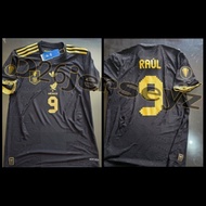 MexicanO Black Gold Player Issue 2025 Jersey + Print Nameset RAUL 9 / E. ALVAREZ 4 Custom/ as you li
