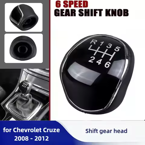 6 Speed Car Gear Shift Knob Head Manual Shifter Lever for Ford C-Max Focus Mk2 Mk3 Grand C-Max Galax