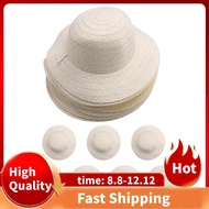 20 Pcs DIY Straw Hat Set Beach Summer Work Farmer Hats for Men Women Kids Cowboy Birthday Party Deco
