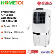 Sona Evaportative Air Cooler with Remote Ctrl 30L SAC6331 | SAC 6331 White