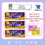 Onwards Toilet Rolls Paper Bathroom Tissue 3ply x 10rolls 8000ply 🔥SG READY STOCK🔥