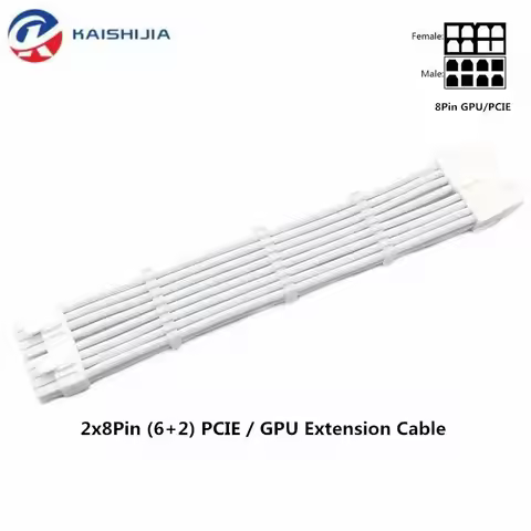 Premium 2x 8Pin 3x8Pin PCIE 8 Pin 6+2 Pin GPU Power Extension Cable With Cable Comb