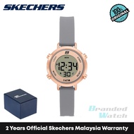 (Official Warranty) Skechers SR6257 Women's Magnolia Digital 32mm Silicone Strap Watch jam ori skech