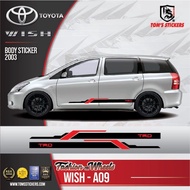 👍👍 TOYOTA WISH CAR BODY STICKER SET WISH - A09