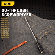DELI Go-Through Screwdriver with Cr-V Material (Slotted / Phillips)