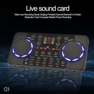 Professional Audio Mixer Live Sound Card with DJ Mixer Effects Podcast Production Studio Equipment