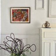 和服藝術復古日本現代藝術面板日和風室內梅禮品結婚慶典喬遷慶典長壽慶典好運 050 日本製造