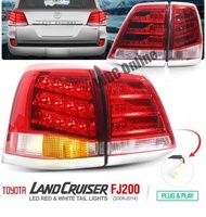 Toyota Land Cruiser FJ-200 2008-2014 Led Tail Lamp (Red + White)