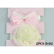 2 Pcs set headband ( C09-D04) 9 designs