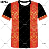 2025 Latest Summer Malaysian Ethnic PUA KUMBU MALE VICTORY JERSEY Quick Dry T-shirt MICROFIBER JACQ 