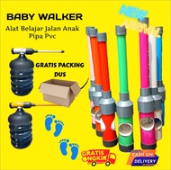 Alat Belajar Jalan Bayi Murah dari paralon PVC / Baby Walker galon