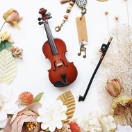 【小提琴】mini Violin 迷你仿真模型吊飾 包裝配件客製 質感禮物