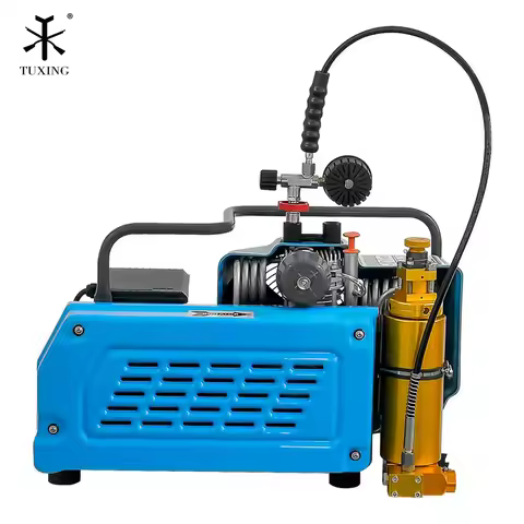 TUXING 4500Psi PCP Air Compressor 300Bar High Pressure Compressor for Fire Protection Snorkeling Scu