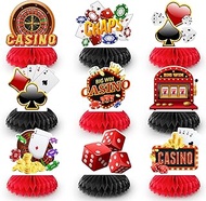 Casino Theme Party Decorations, 9pcs Casino Party Centerpieces/Casino Poker Dice Honeycomb Centerpie