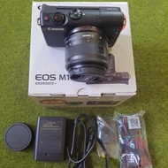 Kamera Mirrorless Canon Eos m100 kit Fullset second Bukan m10 m3 m200