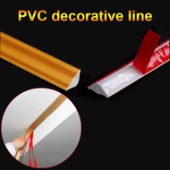 PVC Self-adhesive Corner Angle Line Wall Sticker Decor Strip Ceiling Decoration Line Mirror Picture Frame Edging Line
