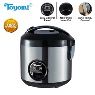 Toyomi Rice Cooker Stainless Steel Body 0.8L - RC 708SS