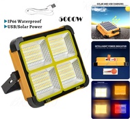 READY STOCK 3000-W / 5000-W / 8000-W / 10000-W LED Camping Light Spotlight Work Light Handheld Solar