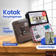 Jumidor JD-SH190 Tinplate Cases Creative Design Kotak Tempat Perhiasan Sabun Kuat Gambar