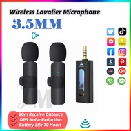 K35 Wireless Clip Microphone Adaptation Speaker 3.5 MM Holes Camera For Intelligent Noise Cancellati
