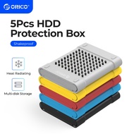 ORICO 2Pcs Hard Drive Case 2.5 inch HDD Storage Carrying Case Anti-Static and Shockproof External Ha