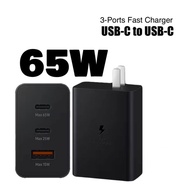 PD 65W Fast Charger For Samsung S24 S23 S22 S21 Ultra lPHONE 15 14 iPad Plus A54 Charging USB Type C