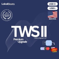 [Latest Version Vii PREMIUM CHIP]+{WARRANTY} FREE CASE Great slider volume Wireless Earphone Bluetoo