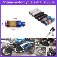【Top-rated】 51mm Motorcycle Muffler SC Exhaust GP-Project For Yamaha R1 R3 CBR600RR R6 Ninja 400 Z80