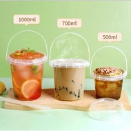 PP cup Fruit Ice Cream Dessert Bucket 500ml 700ml 1000ml