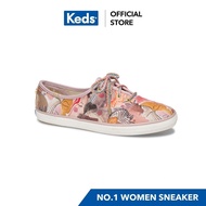 [2024 LATEST]KEDS WF62891 CHAMPION JUNGALOW IN CHORUS PINK MULTI women's sneakers, lace-up, multicolored hot sale