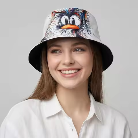 New Model Map-Printed Sun-Protective Hat - Creative and Unique Fisherman's Hat for Spring and Summer
