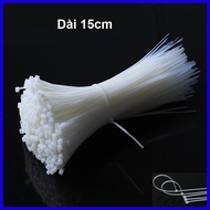 Set of 100 drawstrings and plastic straps 15cm long _GD888