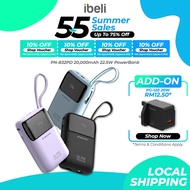 Pineng PN-832PD 22.5W 20000mAh Powerbank (Purple/Blue/Black)