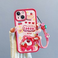 Casing Cute Lotso Case for iPhone 15 Pro Max,15 Plus,iPhone 14 Pro Max,iPhone 13 Pro Max,iPhone 12 P