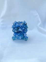 水晶擺飾【吞金獸 藍晶石】改善溝通 提升專注力