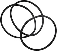 Muji Thin Hair Rubber Ring Set (3 Pieces), Black
