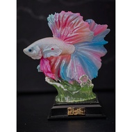 Three-in-One Create Fish Fighting Hand-Made Trendy Play Model Black Red Fighting Fish Black White Fi