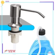 YEW Soap Dispenser No-spill Bathroom Detergent Water Pump Stainless Steel Lotion Dispenser