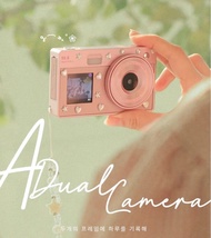 韓國LUODIN CCD雙鏡頭數位相機 粉色