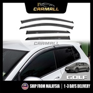 Volkswagen VW Golf MK7 Door Visor With Steel Chrome Lining Window Shield Deflector 2014-2020 CarMall