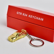 Seeker 1: 87 Nissan GTR R34 Chain Keychain Plating Alloy Car Model Key