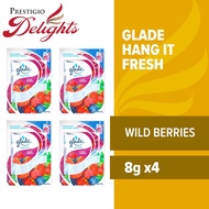 Glade Hang It Fresh (Wild Berries) 8g Bundle of 4