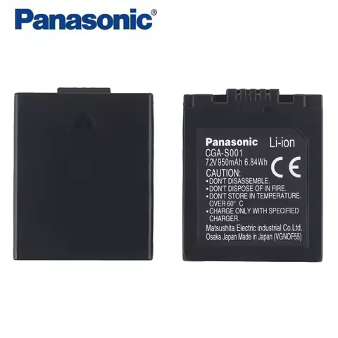 Original Pansonic s001 battery CGA-S001 Camera Battery For Panasonic CGR-S001 DMW-BCA7 DMC-F1 DMC-FX