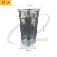[50 pcs] Premium PET Cup 11/14/16/18/20/24oz/33oz Clear Plastic Cup Milk Tea/Cold Cup/Takeaway Cup (