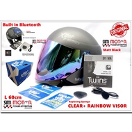 Xdot G528 B-SERIES Genuine Bluetooth Helmet with Visor clear+ visor rainbow set