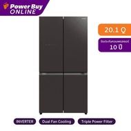 HITACHI ตู้เย็น 4 ประตู (20.1 คิว สี Gl Mauve Gray) รุ่น R-WB640VF GMG