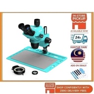 BSS RF4 RF-6565PROD2 6.5-65X Synchronous Zoom Trinocular Stereo Microscope with Aluminum Alloy Base