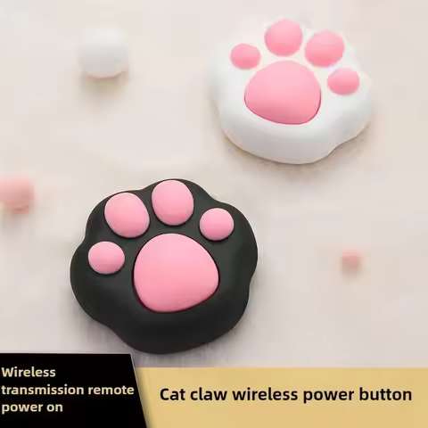 Cat Claw Desktop Computer Wireless Switch Pushbutton Wiring Installation Computer Power Switch Kawai