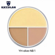 Kryolan德國面具歌劇魅影三色遮瑕盤 YH-olive-NB 1