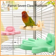 Parrot Platform Seven Claw Jumping Platform/Parrot Claw Grinding Beak Rod/Peony Tiger Skin Soothing 